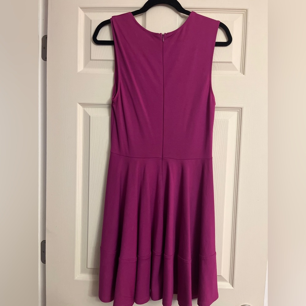 Purple, fuchsia, knee length on 5’5’’
